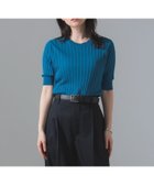 【デミルクス ビームス/Demi-Luxe BEAMS】の【6/25新規値下げ】【ビームスの百名品】SLOANE / 18ゲージ ワイドリブ ハーフスリーブ ニット 別注BLUE|ID: prp329100004594569 ipo3291000000032640021