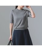 【デミルクス ビームス/Demi-Luxe BEAMS】の【6/25新規値下げ】【ビームスの百名品】SLOANE / 18ゲージ ワイドリブ ハーフスリーブ ニット GREY|ID: prp329100004594569 ipo3291000000032640022