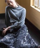 【ノエラ/Noela】のベロアプリント花柄スカート ブラック|ID: prp329100004594572 ipo3291000000032640068