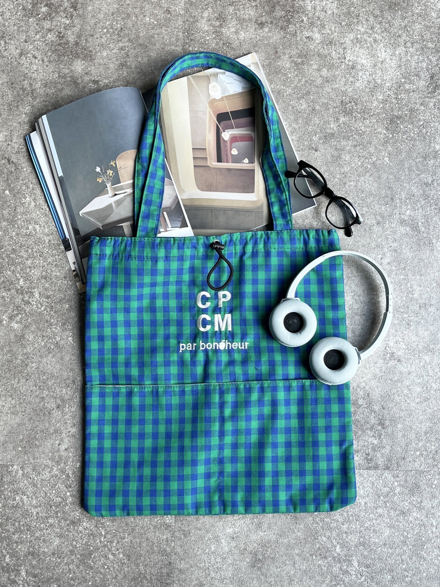 【シーピーシーエム/CPCM】のアソートカラーロゴトート インテリア・キッズ・メンズ・レディースファッション・服の通販 founy(ファニー) 　ファッション　Fashion　レディースファッション　Ladies' Fashion Online　バッグ　Bag　イエロー　Yellow　チェック　Check　ベーシック　Basic　無地　Plain Color　グリーン|ID: prp329100004594604 ipo3291000000032640787
