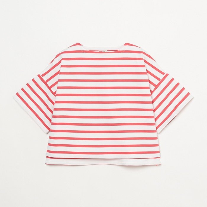 【エリオポール/heliopole】のLYNE SHORT SLEEVE インテリア・キッズ・メンズ・レディースファッション・服の通販 founy(ファニー) https://founy.com/ ファッション Fashion レディースファッション Ladies' Fashion Online トップス・カットソー Tops/Tshirt ショルダー Shoulder ドロップ Drop ボーダー Border |ID: prp329100004594612 ipo3291000000032640929