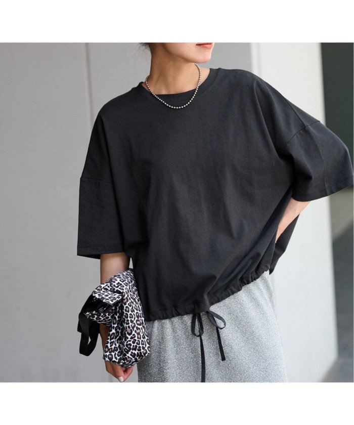 【ジャーナルスタンダード レリューム/JOURNAL STANDARD relume】の《追加3》ギャザーヘムショートスリーブTシャツ インテリア・キッズ・メンズ・レディースファッション・服の通販 founy(ファニー) https://founy.com/ ファッション Fashion レディースファッション Fashion for Women トップス・カットソー Cut & Sew Tops シャツ・ブラウス・オフィスカジュアル Elegant Blouses & Button-Ups ロングTシャツ・Tシャツ Longline T-Shirts & Tees 2025年 2025 2025春夏・S/S Spring/Summer 2025 SS25 |ID: prp329100004594653 ipo3291000000032641776