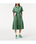 【ラコステ/LACOSTE】の鹿の子地シャツワンピース /シャツドレス グリーン|ID: prp329100004594654 ipo3291000000032641785
