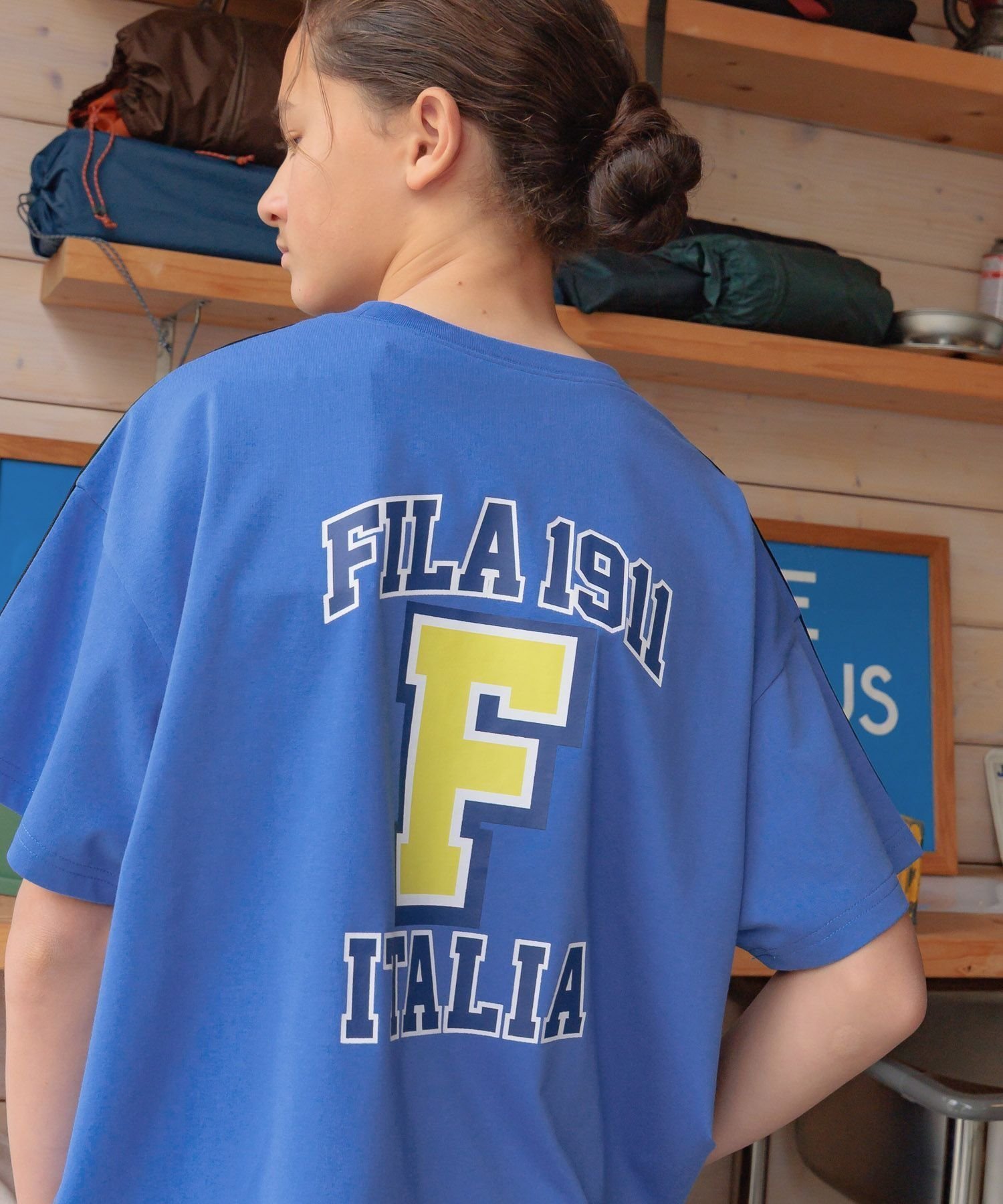【グローバルワーク/GLOBAL WORK / KIDS】のFILAコラボ/BIGT半袖/キッズ/310067 インテリア・キッズ・メンズ・レディースファッション・服の通販 founy(ファニー) 　ファッション　Fashion　キッズファッション　KIDS Children’s Clothing　おすすめ　Recommend　コラボ　Collaboration　ショーツ　Shorts　デニム　Denim　バランス　Balance　フロント　Front　プリント　Print　ボックス　Box　ロング　Long　半袖　Short Sleeve　ブルー86|ID: prp329100004594662 ipo3291000000032641926