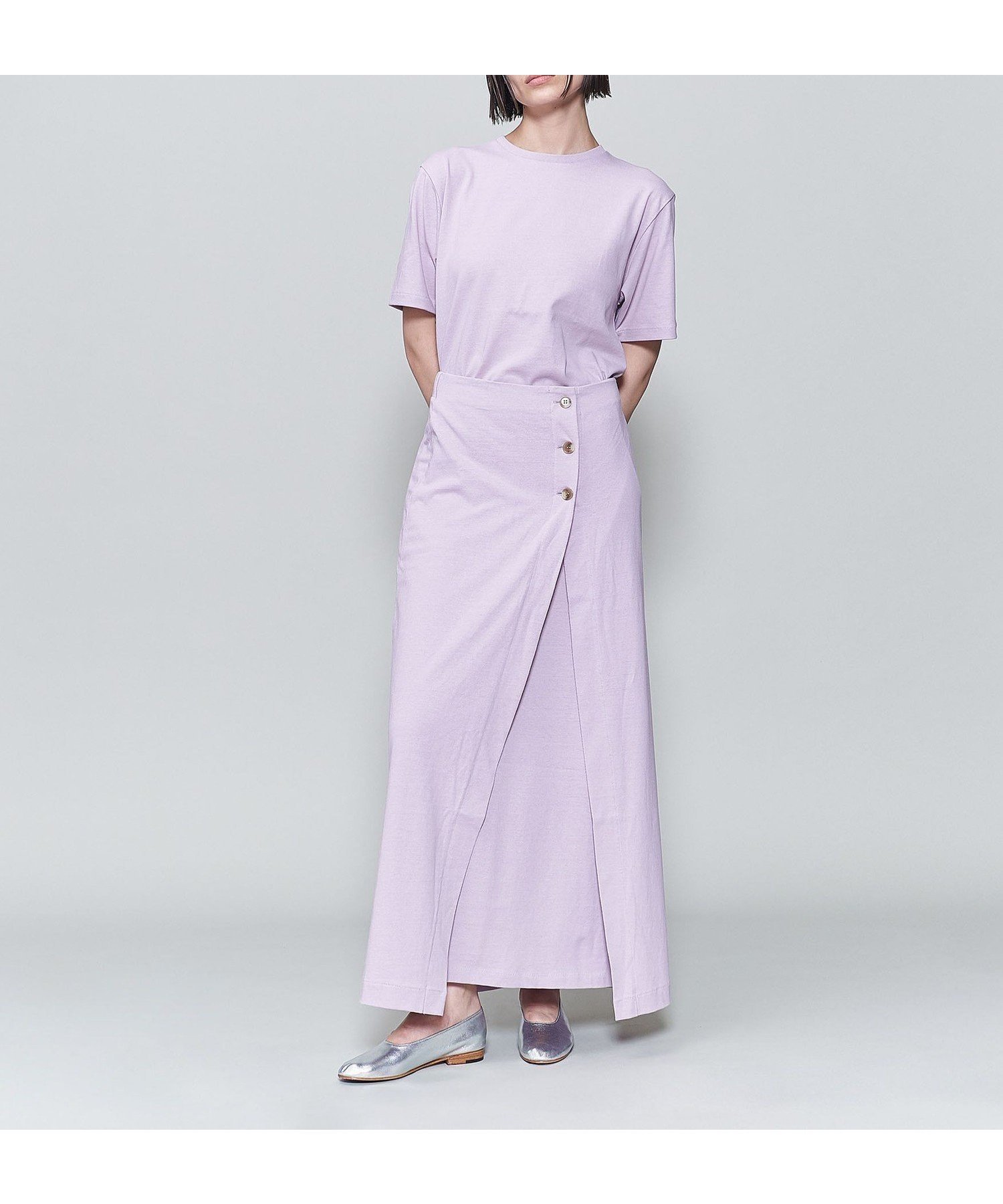 【その他のブランド/Other】の6(ROKU) コットン キュプラ ワンピース ラップスカート 人気、トレンドファッション・服の通販 founy(ファニー) 　ファッション　Fashion　レディースファッション　Fashion for Women　スカート　Skirts　キュプラ　Cupro, Eco Fabric　シンプル　Simple, Minimal　ラップ　Wrap, Wrap Design　 other-1|ID: prp329100004594666 ipo3291000000033234393