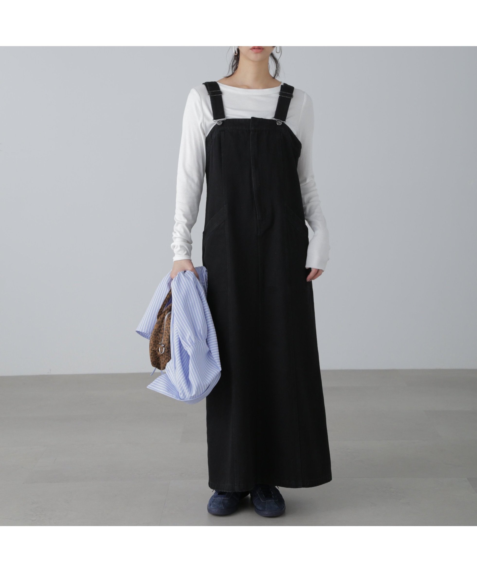 【フリーズマート/FREE'S MART】のフロントジップジャンパースカート インテリア・キッズ・メンズ・レディースファッション・服の通販 founy(ファニー) 　ファッション　Fashion　レディースファッション　Ladies' Fashion Online　スカート　Skirt　おすすめ　Recommend　シンプル　Simple　ジャケット　Jacket　デニム　Denim　フィット　Fit　フロント　Front　ポケット　Pocket　ブラック|ID: prp329100004594712 ipo3291000000032642780