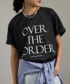 【サロン アダム エ ロペ/SALON adam et rope'】のOVER THE BORDER ロゴプリントTシャツ / レタリングTシャツ チャコール(06)|ID: prp329100004594715 ipo3291000000032642785
