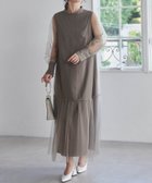 【ラナン/Ranan】のチュールティアードワンピース 人気、トレンドファッション・服の通販 founy(ファニー) ファッション Fashion レディースファッション Ladies' Fashion Online ワンピース Dress おすすめ Recommend カフス Cuffs ジャケット Jacket チュール Tulle フェミニン Feminine フレア Flare ポケット Pocket リボン Ribbon エレガント 上品 Elegant 切替 Switching 結婚式 Wedding Ceremony thumbnail ブラウン|ID: prp329100004594718 ipo3291000000032642897