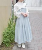 【アクシーズファム/axes femme】の蝶刺繍リボンストライプジャンスカ ミント|ID: prp329100004594722 ipo3291000000032643045