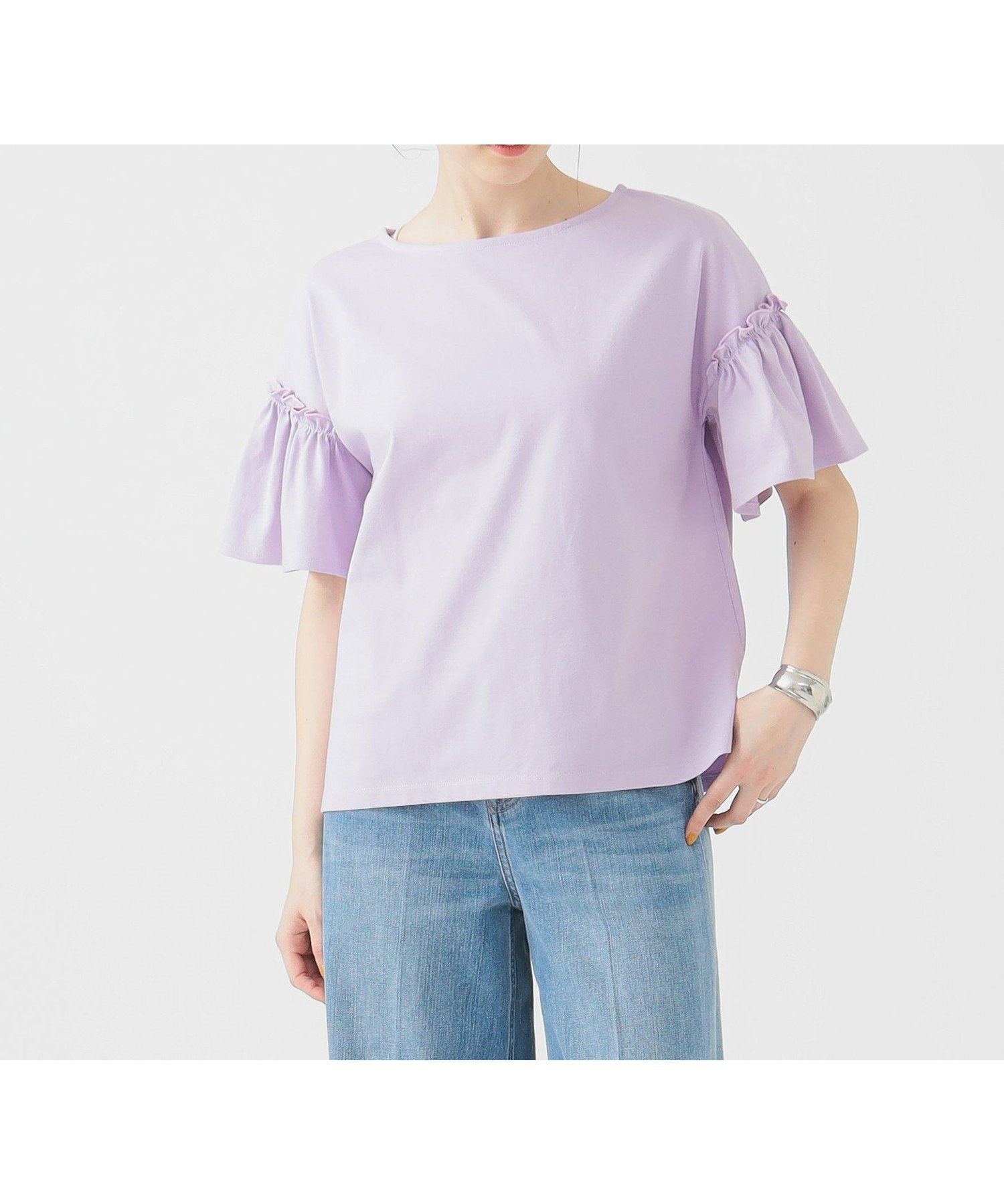 【ビーミングライフストアバイビームス/B:MING LIFE STORE by BEAMS】の袖フリル プルオーバー 25SS 着映え 体型カバー ウォッシャブル インテリア・キッズ・メンズ・レディースファッション・服の通販 founy(ファニー) 　ファッション　Fashion　レディースファッション　Ladies' Fashion Online　トップス・カットソー　Tops/Tshirt　プルオーバー　Pullover　2025年　2025　2025春夏・S/S　Ss,Spring/Summer,2025　おすすめ　Recommend　ウォッシャブル　Washable　キャミワンピース　Cami Dress　シンプル　Simple　スリーブ　Sleeve　フリル　Frills　ボックス　Box　エレガント 上品　Elegant　LIGHT_PURPLE|ID: prp329100004594726 ipo3291000000032643079