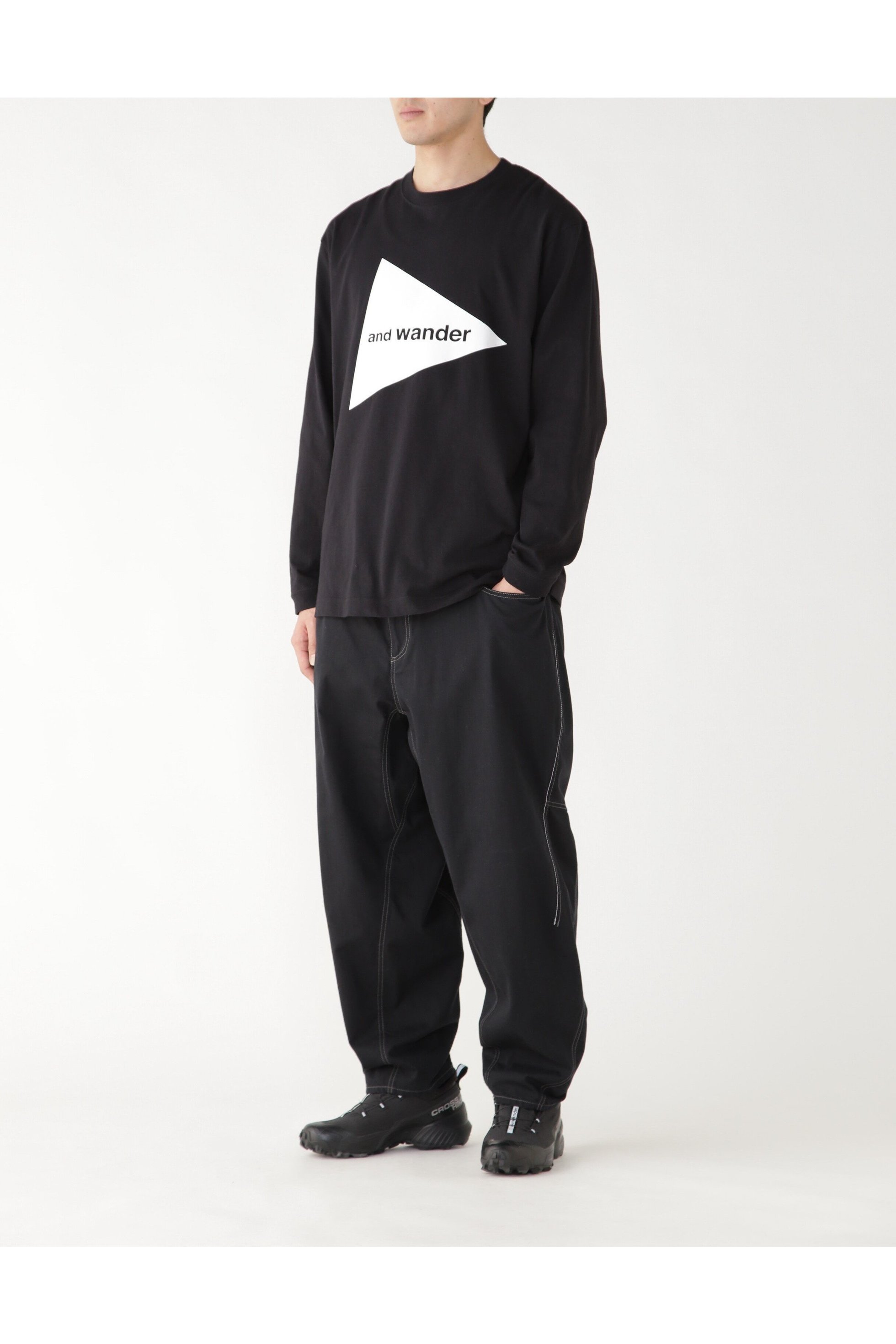 【アンドワンダー/and wander】のand wander logo LS T 人気、トレンドファッション・服の通販 founy(ファニー) 　ファッション　Fashion　レディースファッション　Ladies' Fashion Online　 other-1|ID: prp329100004594749 ipo3291000000032643354
