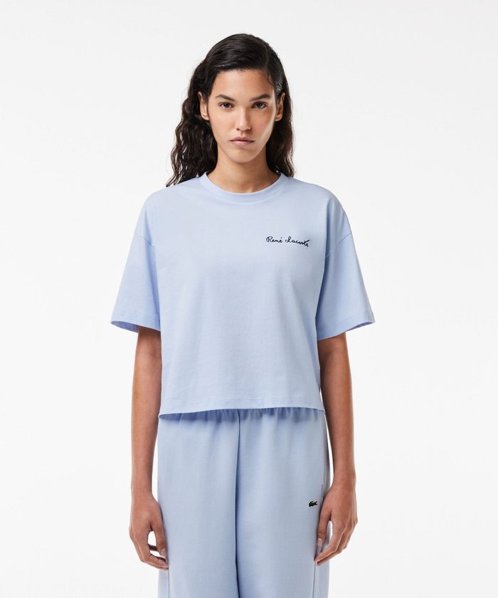【ラコステ/LACOSTE】のルネ・ラコステシグネチャーワイド ショートTシャツ インテリア・キッズ・メンズ・レディースファッション・服の通販 founy(ファニー) https://founy.com/ ファッション Fashion レディースファッション Ladies' Fashion Online トップス・カットソー Tops/Tshirt シャツ/ブラウス Shirts/Blouses ロング / Tシャツ T-Shirts ショルダー Shoulder ショート Short トレンド Trend ドロップ Drop モダン Modern ワイド Wide 人気 Popularity |ID: prp329100004594752 ipo3291000000032643383