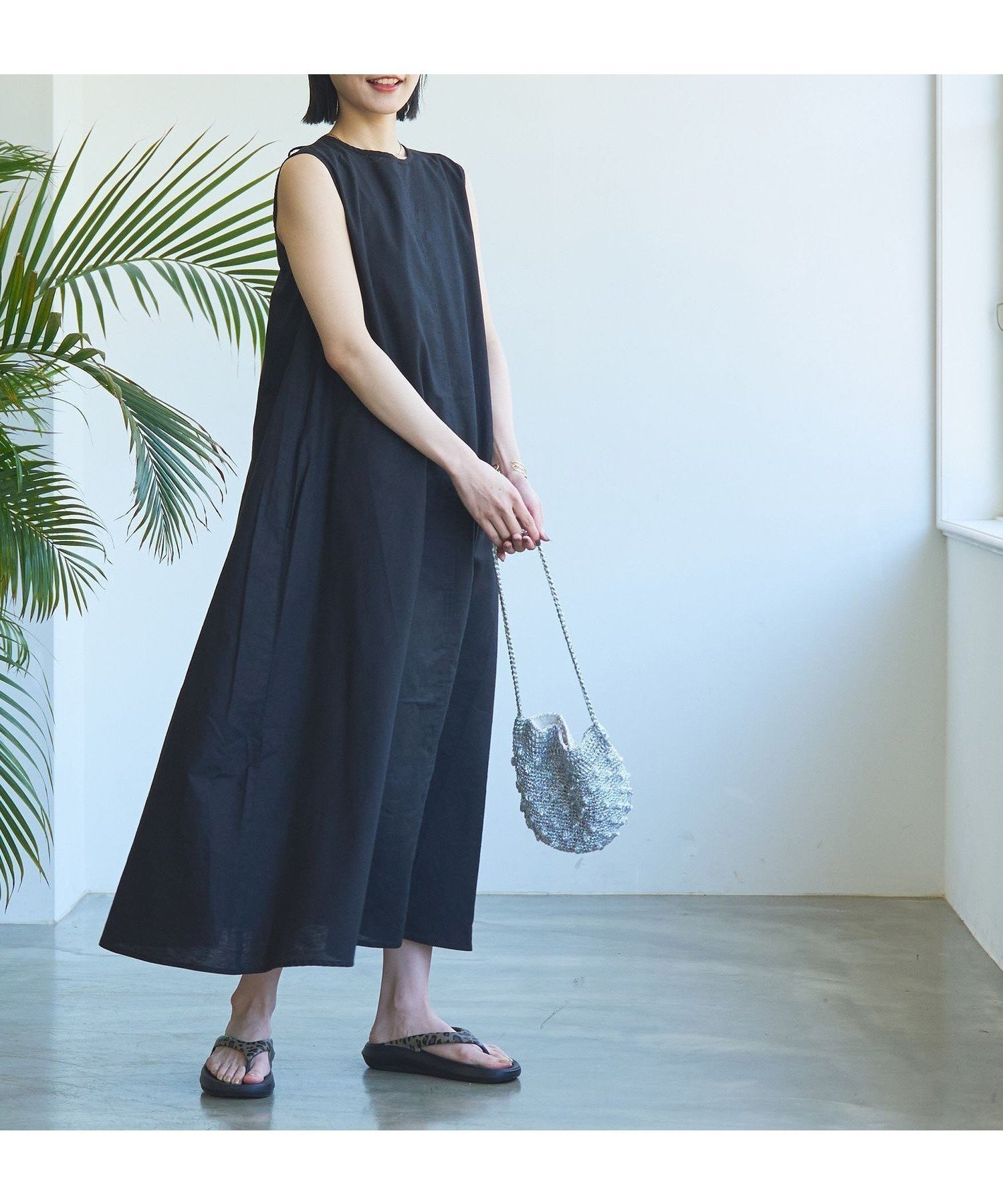 【コーエン/COEN】のコットンリネンフレアワンピース 人気、トレンドファッション・服の通販 founy(ファニー) 　ファッション　Fashion　レディースファッション　Ladies' Fashion Online　ワンピース　Dress　おすすめ　Recommend　カッティング　Cutting　デニム　Denim　ノースリーブ　No Sleeve　フレア　Flare　ポケット　Pocket　リボン　Ribbon　エレガント 上品　Elegant　 other-1|ID: prp329100004594766 ipo3291000000032643589