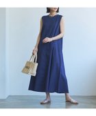 【コーエン/COEN】のコットンリネンフレアワンピース NAVY|ID: prp329100004594766 ipo3291000000032643595