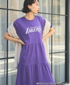【コーエン/COEN】のNBA別注ロゴプリントティアードワンピース PURPLE|ID: prp329100004594784 ipo3291000000032643754