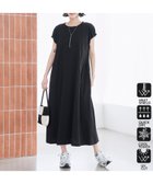 【コーエン/COEN】の【接触冷感・UVカット】WELLTECT USA 袖リボンフレアワンピース BLACK|ID: prp329100004594787 ipo3291000000032643774