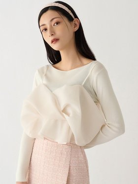 【セルフォード/CELFORD】のカシュクールキャミセットニットプルオーバー 人気、トレンドファッション・服の通販 founy(ファニー) ファッション Fashion レディースファッション Ladies' Fashion Online トップス・カットソー Tops/Tshirt ニット Knit Tops キャミソール / ノースリーブ No Sleeves プルオーバー Pullover インナー Inner キャミ Cami キャミソール Camisole シアー Sheer シャーリング Shirring パターン Pattern フィット Fit リボン Ribbon |ID:prp329100004594819