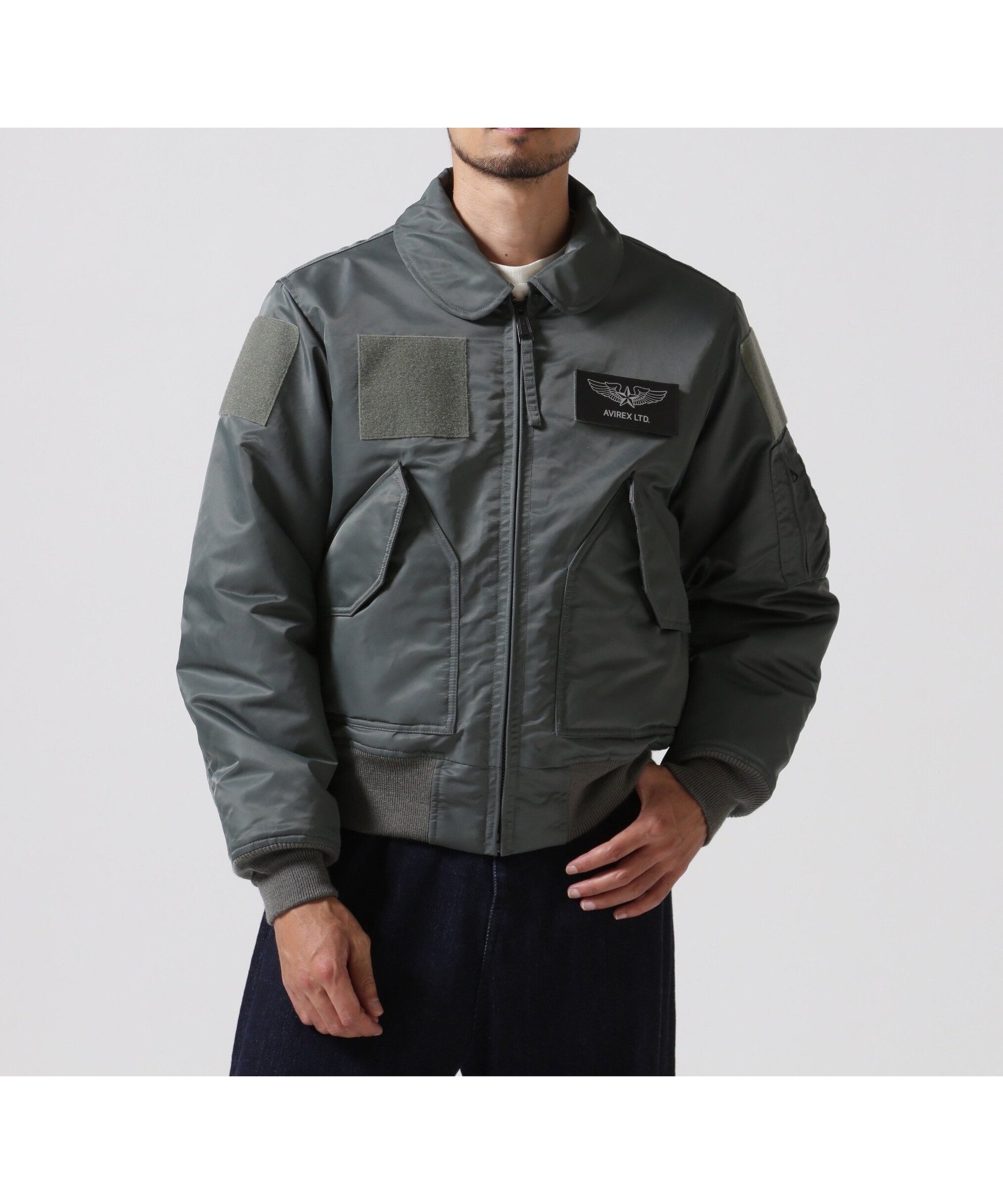【アヴィレックス/AVIREX / MEN】の《直営店限定》CWU-45P PATCH ATTACHMENT / CWU-45P パッチ アタッチメント / AVIREX インテリア・キッズ・メンズ・レディースファッション・服の通販 founy(ファニー) 　ファッション　Fashion　メンズファッション　Men's Style Online　キルティング　Quilting　パッチ　Patch　ベーシック　Basic　セージ1|ID: prp329100004594823 ipo3291000000032644366