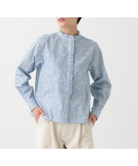 【アフタヌーンティー リビング/Afternoon Tea LIVING】の【WEB限定】フリルカラーブラウス/リバティプリント 人気、トレンドファッション・服の通販 founy(ファニー) ファッション Fashion レディースファッション Ladies' Fashion Online トップス・カットソー Tops/Tshirt シャツ/ブラウス Shirts/Blouses おすすめ Recommend カーディガン Cardigan フリル Frills ブロード Broad ベーシック Basic 別注 Special Order 定番 Standard |ID:prp329100004594843