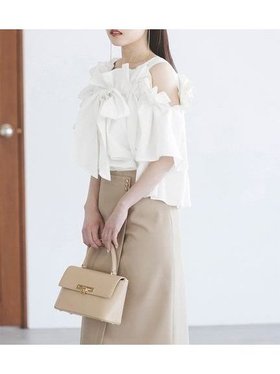 【スナイデル/SNIDEL】のオフショルリボンブラウス 人気、トレンドファッション・服の通販 founy(ファニー) ファッション Fashion レディースファッション Fashion for Women トップス・カットソー Cut & Sew Tops シャツ・ブラウス・オフィスカジュアル Elegant Blouses & Button-Ups おすすめ Recommended / Our Picks ウェーブ Wavy Pattern ギンガム Gingham, Gingham Fabric ストレート Straight, Straight Cut トレンド Trend, Trending Now フィット Fit, Slim Fit フリル Frill, Ruffle フロント Front, Front Design ラベンダー Lavender リボン Ribbon, Bow エレガント 上品 Elegant |ID:prp329100004594855