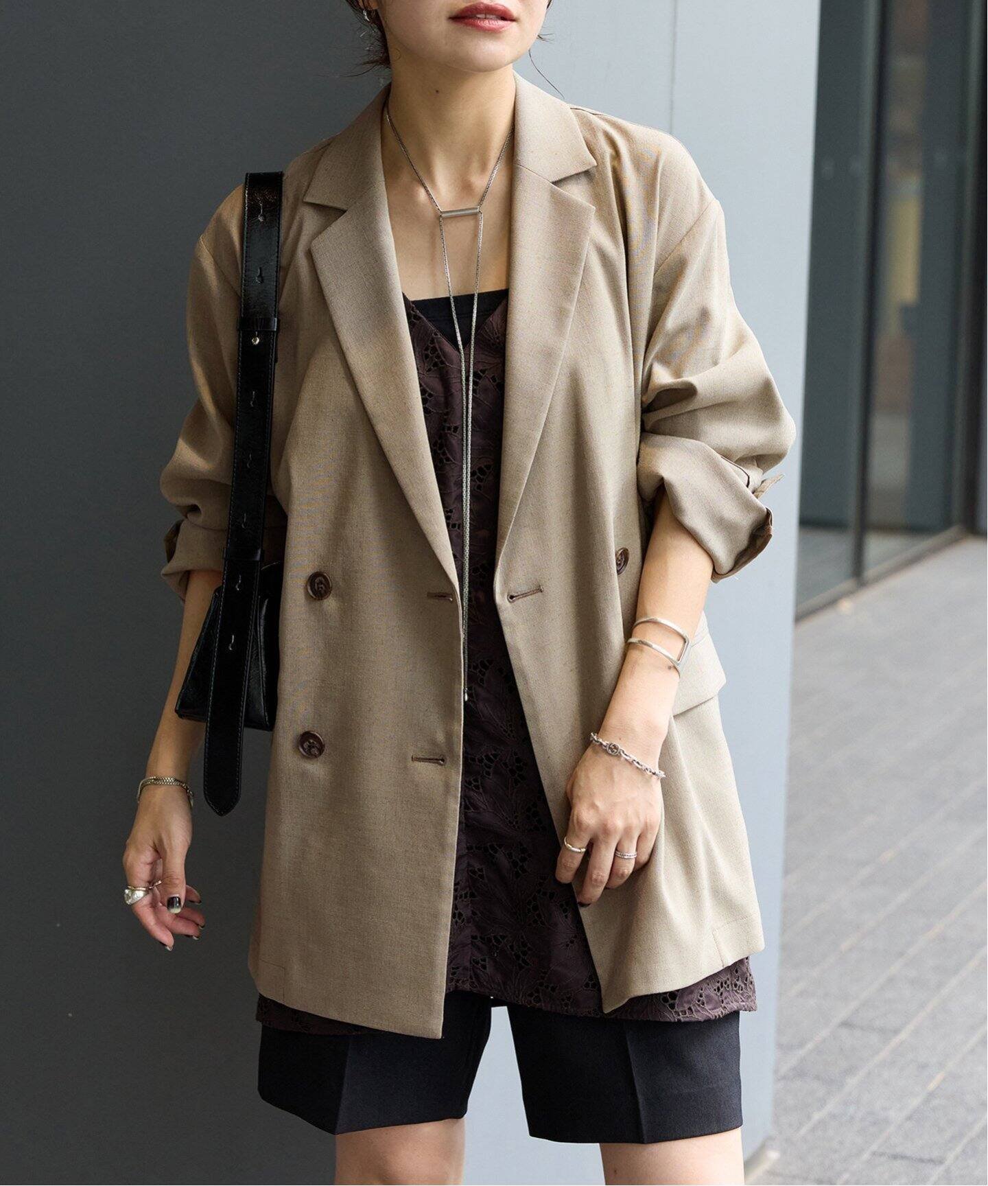 【ジャーナルスタンダード/JOURNAL STANDARD】のアイアスストレッチジャケット インテリア・キッズ・メンズ・レディースファッション・服の通販 founy(ファニー) 　ファッション　Fashion　レディースファッション　Ladies' Fashion Online　アウター　Coat Outerwear　ジャケット　Jackets　2025年　2025　2025春夏・S/S　Ss,Spring/Summer,2025　おすすめ　Recommend　ジャケット　Jacket　ストレッチ　Stretch　セットアップ　Set Up　ダブル　Double　人気　Popularity　吸水　Water Absorption　夏　Summer　春　Spring　S/S・春夏　Ss・Spring/Summer　羽織　Haori　ベージュ|ID: prp329100004594860 ipo3291000000032644854