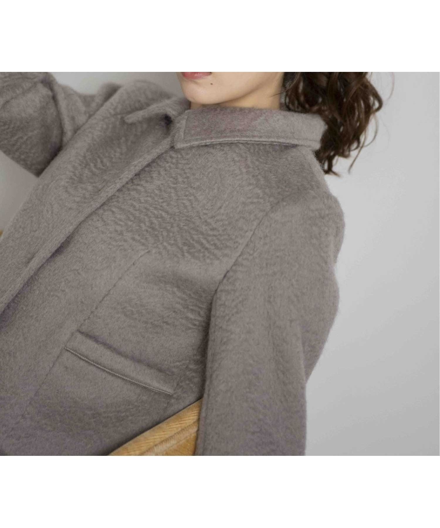 【ノエラ/Noela】のシャギージャケット インテリア・キッズ・メンズ・レディースファッション・服の通販 founy(ファニー) 　ファッション　Fashion　レディースファッション　Fashion for Women　アウター　Coat / Outerwear Collection　レディースジャケット・軽アウター　Jackets　おすすめ　Recommended / Our Picks　ジャケット　Jacket, Outerwear　セットアップ　Set-Up, Coordinated Outfit　トレンド　Trend, Trending Now　ポケット　Pocket, Pocket Detail　チャコールグレー|ID: prp329100004594876 ipo3291000000032645175