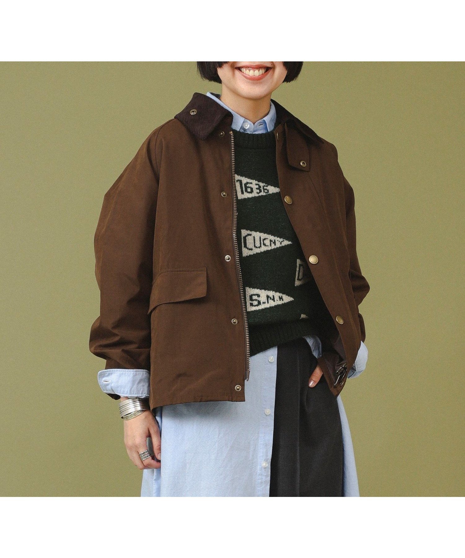 【ビームス ウイメン/BEAMS】の【別注】Barbour / Thornbury Jacket インテリア・キッズ・メンズ・レディースファッション・服の通販 founy(ファニー) 　ファッション　Fashion　レディースファッション　Fashion for Women　アウター　Coat / Outerwear Collection　レディースジャケット・軽アウター　Jackets　インナー　Innerwear　ジャケット　Jacket, Outerwear　スウェット / スエット　Sweatshirt, Sweatwear　スペシャル　Special, Limited Edition　スリーブ　Sleeve, Long Sleeve / Short Sleeve　デニム　Denim, Jeans Material　定番　Standard, Basic Item　バランス　Balance, Style Balance　ボックス　Boxy, Box Shape　別注　Limited Edition, Custom Order　ロング　Long, Long-Length　BROWN|ID: prp329100004594884 ipo3291000000032645241
