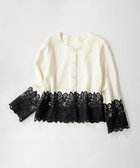 【ストロベリーフィールズ/STRAWBERRY FIELDS】のレース*パール釦ニットジャケット 人気、トレンドファッション・服の通販 founy(ファニー) ファッション Fashion レディースファッション Ladies' Fashion Online アウター Coat Outerwear ジャケット Jackets ジャケット Jacket パール Pearl レース Race thumbnail オフホワイト2|ID: prp329100004594887 ipo3291000000032645268