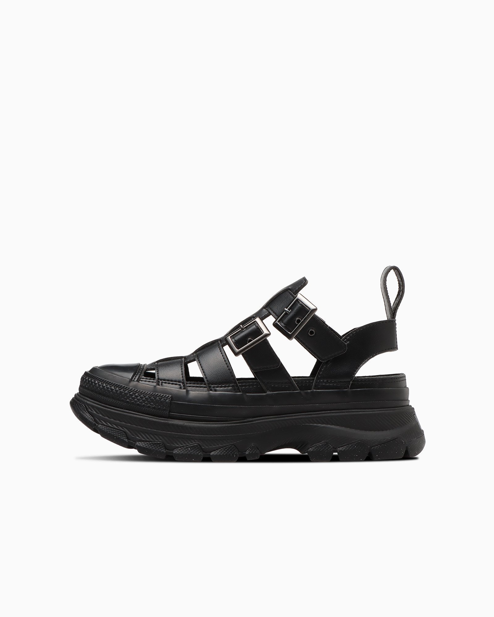 【コンバース/CONVERSE】の【CONVERSE 公式】ALL STAR TREKWAVE GLADIATOR OX/【コンバース 公式】オールスター トレックウエーブ グラディエーター OX ローカット インテリア・キッズ・メンズ・レディースファッション・服の通販 founy(ファニー) 　ファッション　Fashion　レディースファッション　Ladies' Fashion Online　シューズ　Shoes　モチーフ　Motif　定番　Standard　ブラック|ID: prp329100004594888 ipo3291000000032645281
