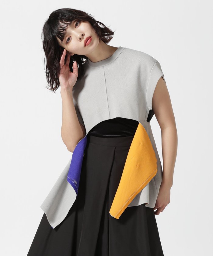 【ロイヤルフラッシュ/ROYAL FLASH】のUN3D./アンスリード/MULTICOLOR 2WAY CAPE VEST/2WAYケープベスト インテリア・キッズ・メンズ・レディースファッション・服の通販 founy(ファニー) https://founy.com/ ファッション Fashion レディースファッション Ladies' Fashion Online アウター Coat Outerwear トップス・カットソー Tops/Tshirt ベスト/ジレ Gilets/Vests ダブル Double バランス Balance フェイス Face プリーツ Pleats ベスト Vest ラップ Wrap 今季 This Season |ID: prp329100004594889 ipo3291000000032645282