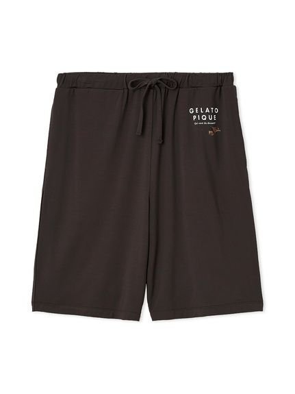 【ジェラートピケ オム/GELATO PIQUE HOMME / MEN】の【HOMME】【接触冷感】COOLレーヨンロゴハーフパンツ インテリア・キッズ・メンズ・レディースファッション・服の通販 founy(ファニー) https://founy.com/ ファッション Fashion メンズファッション Fashion for Men ボトムス Bottoms ハーフパンツ・ショートパンツ Shorts & Half Pants なめらか Smooth, Silky Texture カットソー Cut and Sewn Top ハーフ Half, Half-Length プリント Print, Printed Pattern ベーシック Basic, Essential ポケット Pocket, Pocket Detail 夏 Summer |ID: prp329100004594897 ipo3291000000032645341