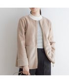 【イッカ/ikka】のファー切り替えジャケット ベージュ|ID: prp329100004594902 ipo3291000000032645384