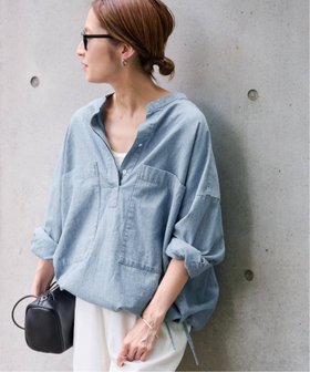【フレームワーク/FRAMeWORK】の≪追加≫ダンガリードロストシャツ 人気、トレンドファッション・服の通販 founy(ファニー) ファッション Fashion レディースファッション Fashion for Women トップス・カットソー Cut & Sew Tops シャツ・ブラウス・オフィスカジュアル Elegant Blouses & Button-Ups ダンガリー Dungaree, Chambray 再入荷 Restock / Back in Stock |ID:prp329100004594907