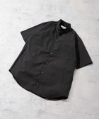 【アーバンリサーチ ロッソ/URBAN RESEARCH ROSSO / MEN】の『防シワ』『XLサイズあり』ハイパフォーマンスリネンバンド半袖シャツ BLACK|ID: prp329100004594920 ipo3291000000032645549