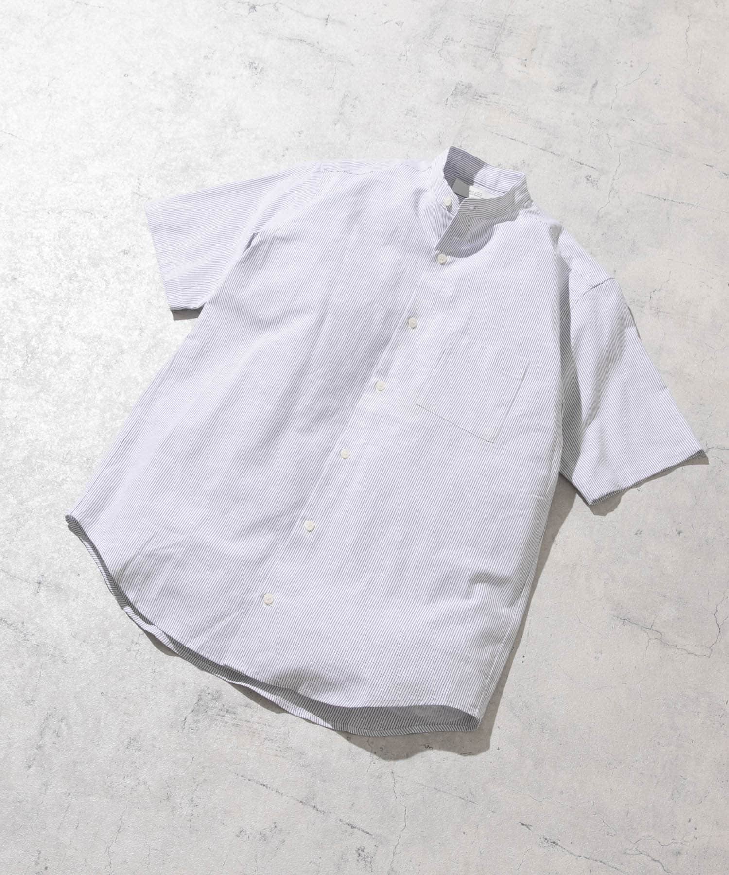 【アーバンリサーチ ロッソ/URBAN RESEARCH ROSSO / MEN】の『防シワ』『XLサイズあり』ハイパフォーマンスリネンバンド半袖シャツ インテリア・キッズ・メンズ・レディースファッション・服の通販 founy(ファニー) 　ファッション　Fashion　メンズファッション　Men's Style Online　サングラス　Sunglasses　サンダル　Sandals　シンプル　Simple　スニーカー　Sneakers　スラックス　Slacks　ダウン　Down　デニム　Denim　パフォーマンス　Performance　ベーシック　Basic　半袖　Short Sleeve　リネン　Linen　リュック　Ruck Sack　ワーク　Work　S/S・春夏　Ss・Spring/Summer　おすすめ　Recommend　夏　Summer　エレガント 上品　Elegant　ビジネス 仕事 通勤　Business　2025年　2025　2025春夏・S/S　Ss,Spring/Summer,2025　BLK STRIPE|ID: prp329100004594920 ipo3291000000032645552