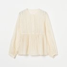 【エリオポール/heliopole】のSTRIPED CREPE SIDE SLIT BLOUSE アイボリー|ID: prp329100004594928 ipo3291000000032645670