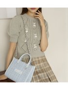 【ファーファー/FURFUR】の【WEB限定カラー】チェリーモチーフニットトップス 人気、トレンドファッション・服の通販 founy(ファニー) ファッション Fashion レディースファッション Fashion for Women トップス・カットソー Cut & Sew Tops ニット Knit Tops & Sweaters かぎ針 Crochet アイレット Eyelet Lace 半袖 Short Sleeve, Half Sleeve thumbnail LGRY[005]|ID: prp329100004594932 ipo3291000000033636317