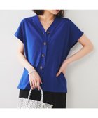 【アンタイトル/UNTITLED】の【体型カバー/ジレ風/前開き】Vネックニット 人気、トレンドファッション・服の通販 founy(ファニー) ファッション Fashion レディースファッション Fashion for Women アウター Coat / Outerwear Collection トップス・カットソー Cut & Sew Tops ニット Knit Tops & Sweaters ベスト&ジレ / 重ね着スタイル Vests & Gilets Vネックトップス V-Neck Tops / V-Cut Neckline Shirts ストライプ Stripe, Striped Pattern スリット Slit, Slit Detail スリーブ Sleeve, Long Sleeve / Short Sleeve ダブル Double, Double-Breasted ハーフ Half, Half-Length フレンチ French, French Style ボトム Bottoms, Lower Wear モノトーン Monotone, Black and White 無地 Plain, Solid Color ワイド Wide, Wide Fit おすすめ Recommended / Our Picks thumbnail ブルー|ID: prp329100004594943 ipo3291000000033636981