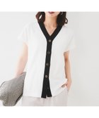 【アンタイトル/UNTITLED】の【体型カバー/ジレ風/前開き】Vネックニット 人気、トレンドファッション・服の通販 founy(ファニー) ファッション Fashion レディースファッション Fashion for Women アウター Coat / Outerwear Collection トップス・カットソー Cut & Sew Tops ニット Knit Tops & Sweaters ベスト&ジレ / 重ね着スタイル Vests & Gilets Vネックトップス V-Neck Tops / V-Cut Neckline Shirts ストライプ Stripe, Striped Pattern スリット Slit, Slit Detail スリーブ Sleeve, Long Sleeve / Short Sleeve ダブル Double, Double-Breasted ハーフ Half, Half-Length フレンチ French, French Style ボトム Bottoms, Lower Wear モノトーン Monotone, Black and White 無地 Plain, Solid Color ワイド Wide, Wide Fit おすすめ Recommended / Our Picks thumbnail オフホワイト|ID: prp329100004594943 ipo3291000000033636983