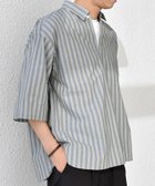 【シップス/SHIPS / MEN】のSHIPS any ストライプ スモールウェイブ スキッパー プルオーバーシャツ 人気、トレンドファッション・服の通販 founy(ファニー) ファッション Fashion メンズファッション Men's Style Online トップス・カットソー Tops/Tshirt/Men シャツ Shirts スキッパー Skipper ストライプ Stripe リラックス Relax ワッシャー Washer 夏 Summer thumbnail グリーン|ID: prp329100004594965 ipo3291000000032646307
