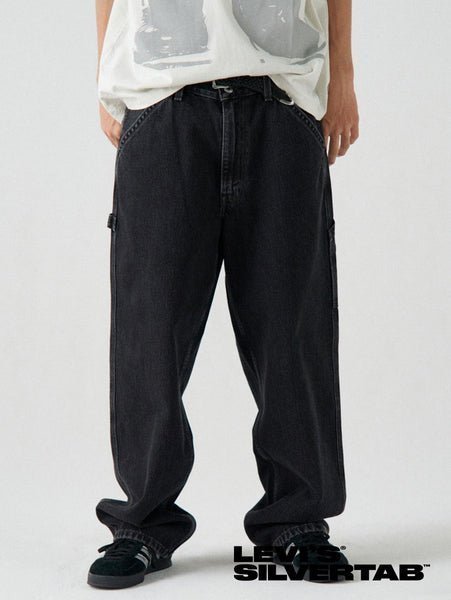 【リーバイス/Levis / MEN】のSILVERTAB(TM) バギーカーペンター ブラック 人気、トレンドファッション・服の通販 founy(ファニー) 　ファッション　Fashion　メンズファッション　Men's Style Online　2024年　2024　2024春夏・S/S　Ss,Spring/Summer,2024　コレクション　Collection　シルバー　Silver　ジーンズ　Jeans　リラックス　Relax　ルーズ　Loose　ワイド　Wide　人気　Popularity　 other-1|ID: prp329100004594976 ipo3291000000032646501