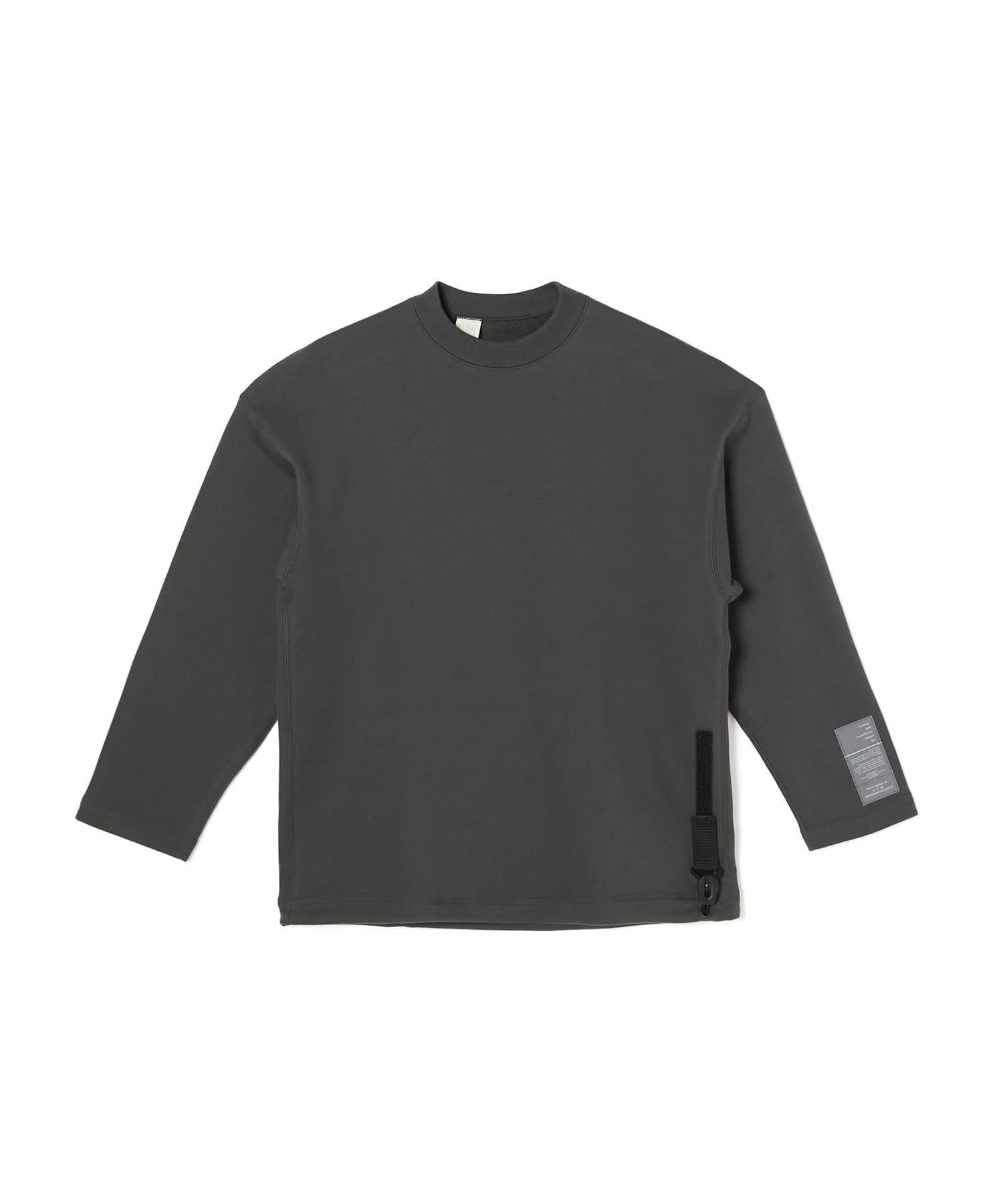 【エヌ.ハリウッド/N.HOOLYWOOD / MEN】のCREWNECK LONG SLEEVE インテリア・キッズ・メンズ・レディースファッション・服の通販 founy(ファニー) 　ファッション　Fashion　メンズファッション　Men's Style Online　カーゴパンツ　Cargo Pants　コレクション　Collection　今季　This Season　ショルダー　Shoulder　スクエア　Square　スリーブ　Sleeve　ドロップ　Drop　ドローコード　Draw Cord　ロング　Long　CHARCOAL|ID: prp329100004594987 ipo3291000000032646648