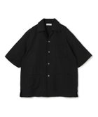 【トゥモローランド/TOMORROWLAND / MEN】のリネン オープンカラーシャツ 19 ブラック|ID: prp329100004594992 ipo3291000000032646719