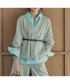 【ヒューマンウーマン/HUMAN WOMAN】の綿麻シャンブレーVネックブルゾン カーキ|ID: prp329100004594998 ipo3291000000032646764