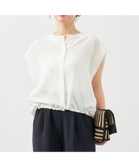 【マイカ ディール/MICA & DEAL】 ヘムギャザーブラウス人気、トレンドファッション・服の通販 founy(ファニー) ファッション Fashion レディースファッション Ladies' Fashion Online トップス・カットソー Tops/Tshirt シャツ/ブラウス Shirts/Blouses 羽織 Haori |ID:prp329100004595027