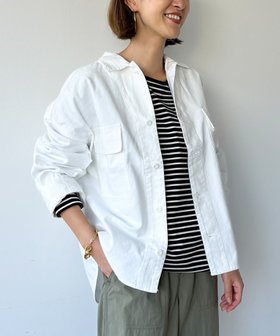 【マイカ ディール/MICA & DEAL】 ワークシャツジャケット-Viola人気、トレンドファッション・服の通販 founy(ファニー) ファッション Fashion レディースファッション Ladies' Fashion Online アウター Coat Outerwear ジャケット Jackets ショルダー Shoulder シンプル Simple ジャケット Jacket スラックス Slacks デニム Denim トレンド Trend ドロップ Drop フォルム Form ワーク Work おすすめ Recommend |ID:prp329100004595032