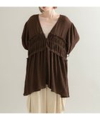【ケービーエフ/KBF / URBAN RESEARCH】のフロントリボンチュニック 人気、トレンドファッション・服の通販 founy(ファニー) ファッション Fashion レディースファッション Ladies' Fashion Online トップス・カットソー Tops/Tshirt 2025年 2025 2025春夏・S/S Ss,Spring/Summer,2025 シャーリング Shirring チュニック Tunic デニム Denim フェミニン Feminine フレア Flare 夏 Summer S/S・春夏 Ss・Spring/Summer thumbnail BROWN|ID: prp329100004595052 ipo3291000000032647622