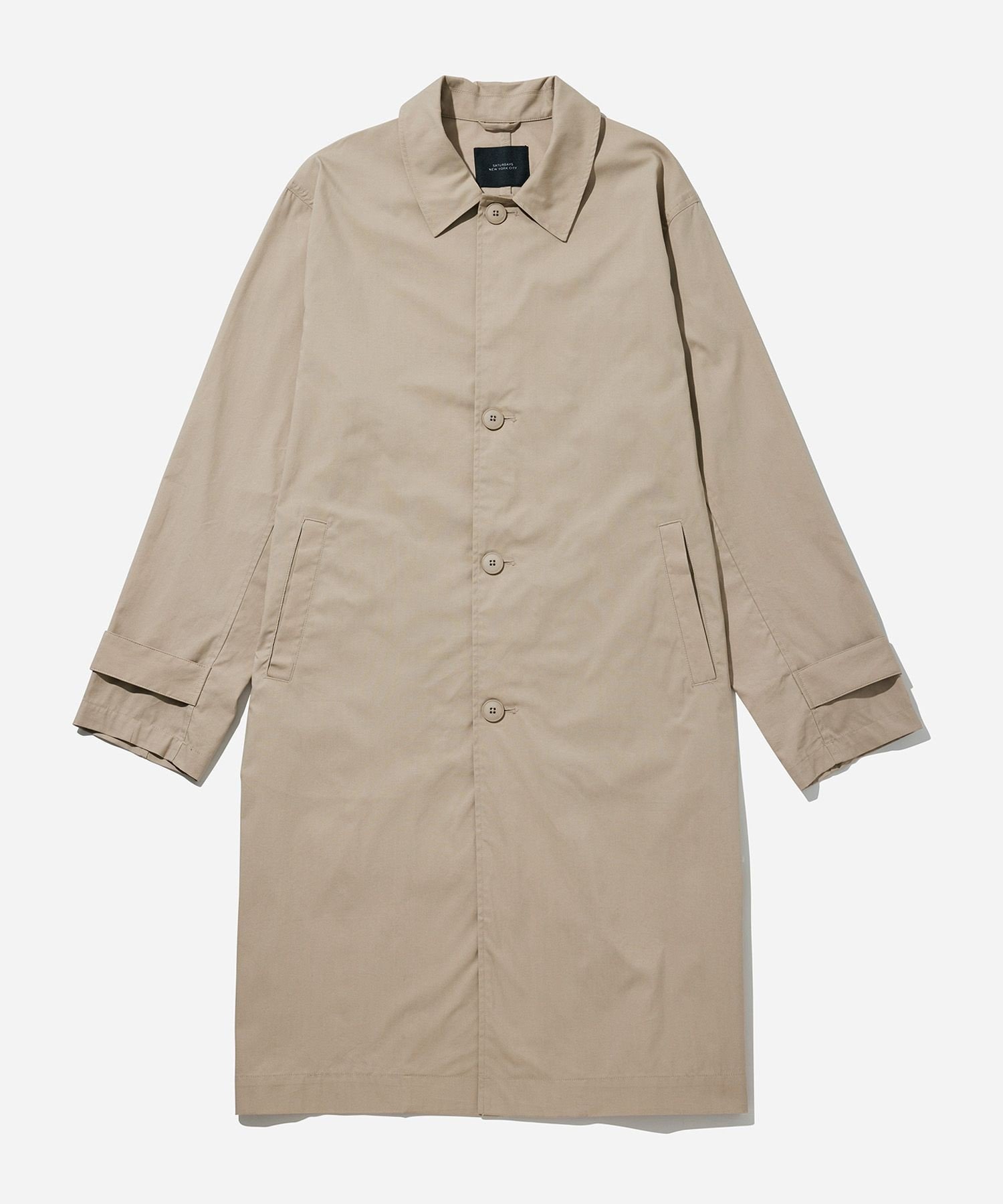 【サタデイズ ニューヨークシティ/SATURDAYS NYC】のCLYDE TRENCH COAT インテリア・キッズ・メンズ・レディースファッション・服の通販 founy(ファニー) 　ファッション　Fashion　レディースファッション　Ladies' Fashion Online　アウター　Coat Outerwear　コート　Coats　トレンチコート　Trench Coats　クラシック　Classic　シンプル　Simple　スリーブ　Sleeve　ビジネス 仕事 通勤　Business　フロント　Front　軽量　Lightweight　ベージュ(27)|ID: prp329100004595061 ipo3291000000032647787