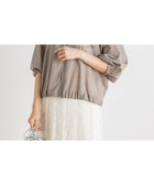 【ドロワット ロートレアモン/Droite Lautreamont】のシアー麻調合繊ブルゾン≪手洗い可能≫ ライトグレー|ID: prp329100004595063 ipo3291000000032647830