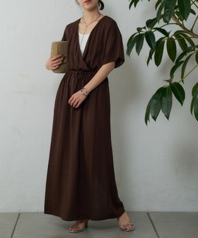 【コロニートゥーワンスリーナイン/COLONY 2139】のリネンライクカシュクールワンピース 人気、トレンドファッション・服の通販 founy(ファニー) ファッション Fashion レディースファッション Ladies' Fashion Online ワンピース Dress アクセサリー Accessories デコルテ Decolletage ポケット Pocket リゾート Resort リネン Linen リボン Ribbon おすすめ Recommend 夏 Summer 旅行 Travel エレガント 上品 Elegant |ID:prp329100004595269